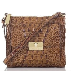 Genuine Brahmin Mimosa Crossbody in Toasted Almond